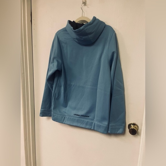 Under Armour ColdGear Storm Hoodie Blue Water-Repellent Pullover â Menâs Small - Picture 6 of 6